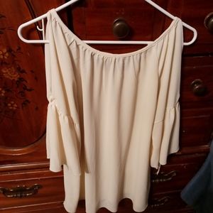 Nice dress shirt barely wore size med off white off the shoulder top